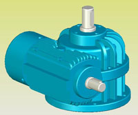 CWS圆弧圆柱蜗杆减速机实体模型（GB9147—88）