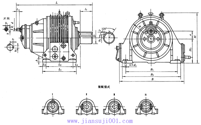 矿机提升机用行星齿轮减速机常用减速机（ZZLP型行星齿轮减速机）