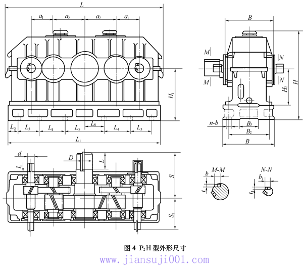 矿机提升机用行星齿轮减速机常用减速机（ZD2R、ZHD2R、P2H型齿轮减速机）