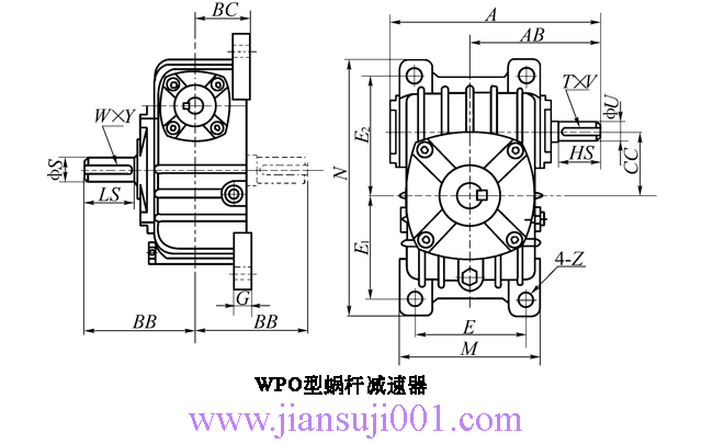 WP、WD型蝸桿減速機