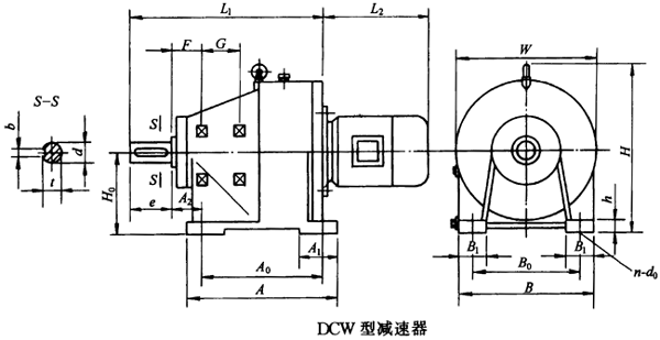 DC、LDC、DCW型圆柱齿轮减速机