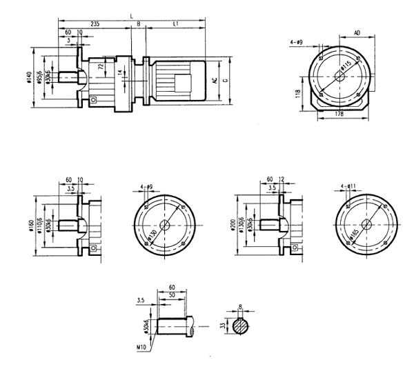 GRF47ϵбּٵװṹߴ