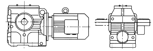 GS系列減速電機(jī)結(jié)構(gòu)型式說明