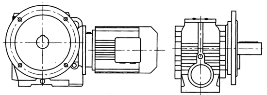 GS系列減速電機(jī)結(jié)構(gòu)型式說明