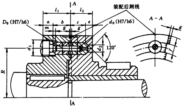 凸缘式剪销安全离合器结构简介及外形尺寸