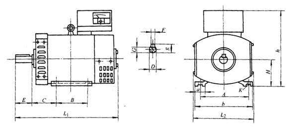T2DS、SB-DT系列单相同步发电机概述及技术参数与外形尺寸