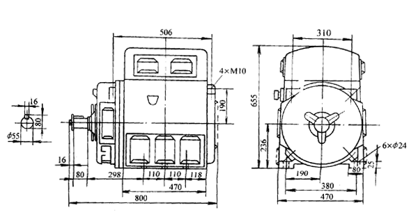 TZT型三相交流同步发电机概述及技术参数与外形尺寸24～120kW